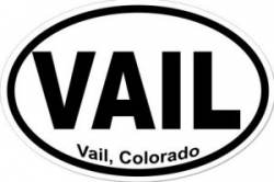 Vail Colorado - Oval Sticker