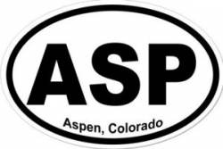 Aspen Colorado - Oval Sticker