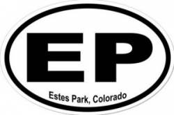 Estes Park Colorado - Oval Sticker