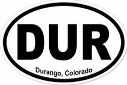 Durango Colorado - Oval Sticker