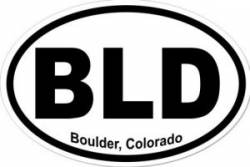 Boulder Colorado - Oval Sticker