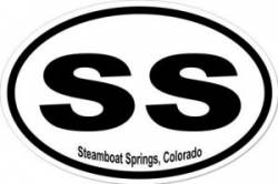 Steamboat Springs Colorado - Oval Sticker