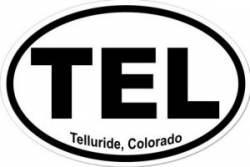 Telluride Colorado - Oval Sticker