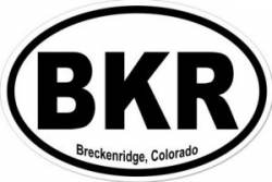 Breckenridge Colorado - Oval Sticker
