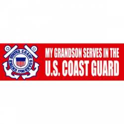 My Grandson Serves In The US Coast Guard - Bumper Sticker