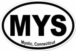Mystic Connecticut - Oval Sticker