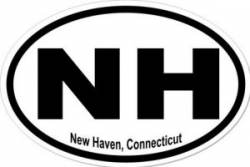 New Haven Connecticut - Oval Sticker