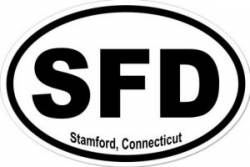 Stamford Connecticut - Oval Sticker
