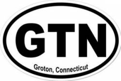 Groton Connecticut - Oval Sticker