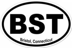 Bristol Connecticut - Oval Sticker