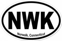 Norwalk Connecticut - Oval Sticker