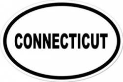CONNECTICUT - Oval Sticker
