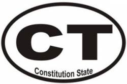 Constitution State - Oval Sticker
