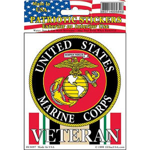 United States Marine Corps Iraq Veteran - Clear Window Sticker at ...