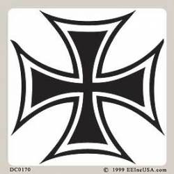 Iron Cross - Prismatic Sticker