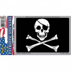 Pirate Skull & Bones - Prismatic Rectangle Sticker