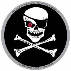 Pirate Skull & Bones - Prismatic Round Sticker