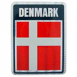 Denmark Flag - Prismatic Rectangle Sticker