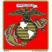 United States Marines Logo - Clear Window Decal