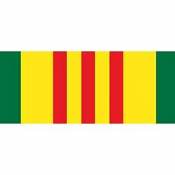 Vietnam Service Ribbon Bar - Clear Inside Window Decal