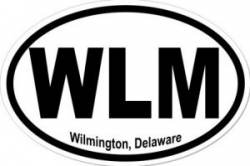 Wilmington Delaware - Oval Sticker
