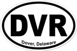 Dover Delaware - Oval Sticker