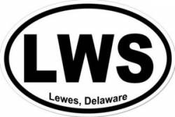 Lewes Delaware - Oval Sticker
