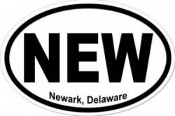 Newark Delaware - Oval Sticker