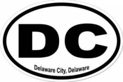 Delaware City Delaware - Oval Sticker