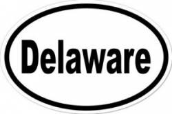 Delaware - Oval Sticker