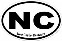 New Castle Delaware - Oval Sticker