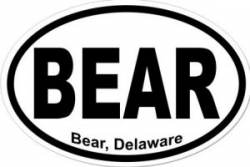 Bear Delaware - Oval Sticker
