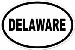 DELAWARE - Oval Sticker