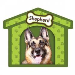 German Shepherd - Dog House Magnet