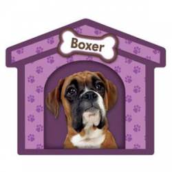 Boxer - Dog House Magnet