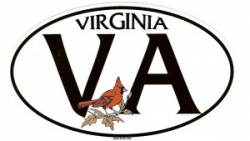 State of Virginia - Oval Sticker