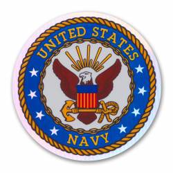 United States Navy - Round Holographic Sticker