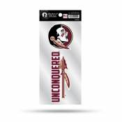 Florida State University Seminoles Unconquered Slogan - Double Up Die Cut Decal Set