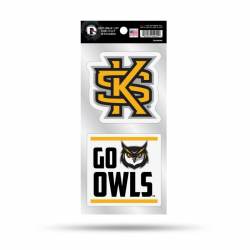 Kennesaw State University Owls Go Owls Slogan - Double Up Die Cut Decal Set
