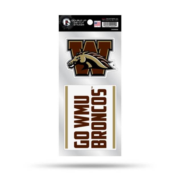 Western Michigan University Full Color Bronco Head Car Decal