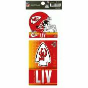 Kansas City Chiefs 2020 Super Bowl - Double Up Die Cut Decal Set