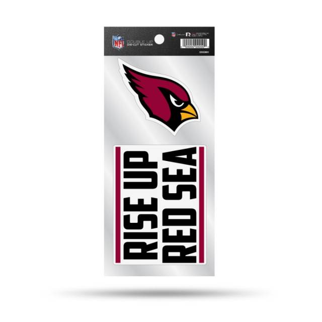 Arizona Cardinals Rise Up Red Sea Slogan - Double Up Die Cut Decal Set at  Sticker Shoppe