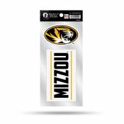 University Of Missouri Tigers Mizzou Slogan - Double Up Die Cut Decal Set