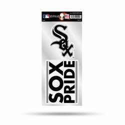 Chicago White Sox Sox Pride Slogan - Double Up Die Cut Decal Set