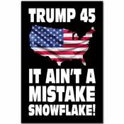 Trump 45 It Ain't A Mistake Snowflake - Bumper Sticker