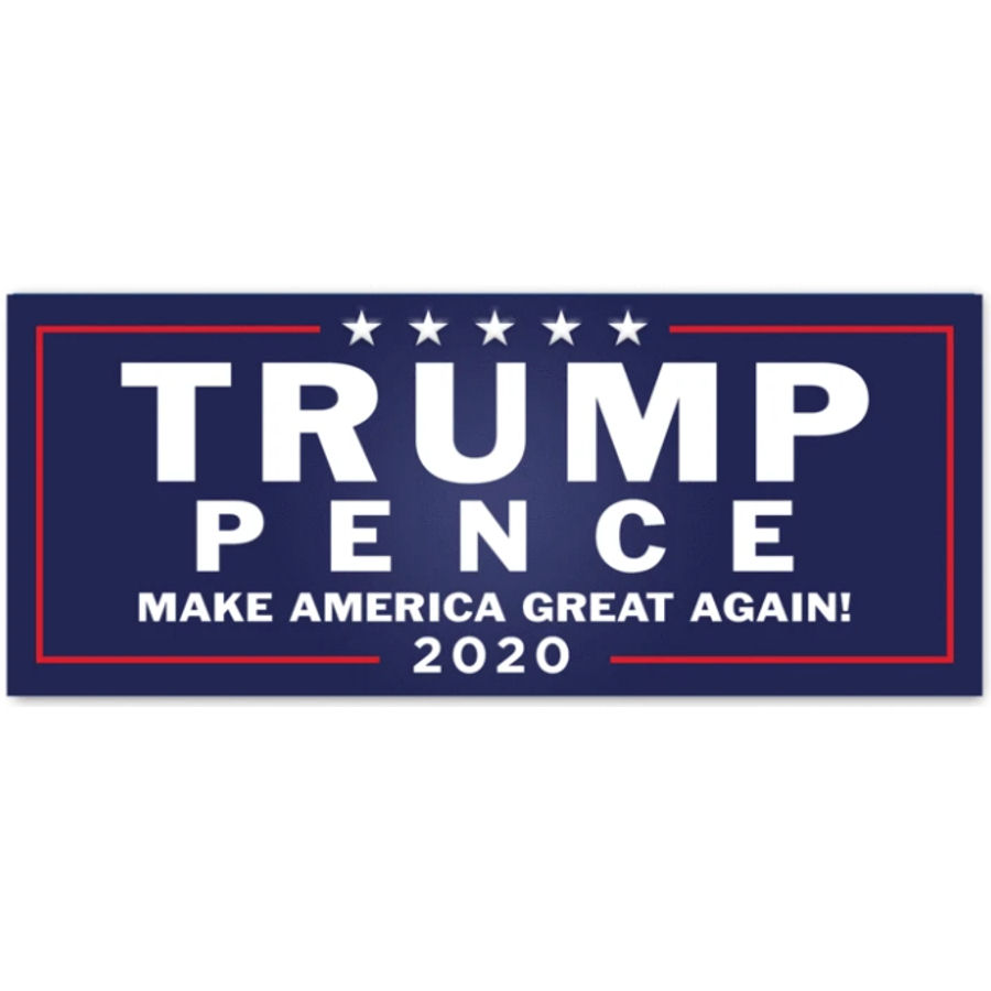 Trump Pence Navy Blue 2020 - Bumper Sticker at Sticker Shoppe