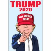 Trump 2020 Keep America Great Thumb Up Character - Sticker