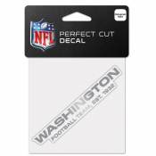 Washington Commanders - 4x4 Silver Metallic Die Cut Decal