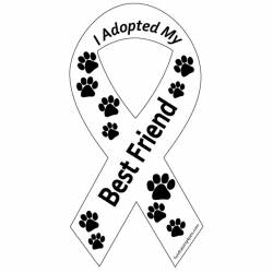 I Adopted My Best Friend - Ribbon Magnet