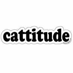 Cattitude Cat Script Text - Word Magnet